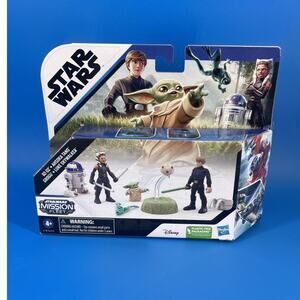Star Wars Mission Fleet R2D2 Luke Skywalker Grogu Ahsoka Tano Figures